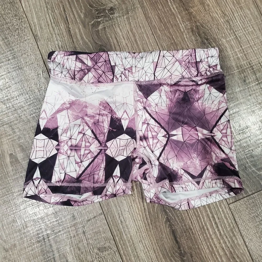 Girl Compression Shorts Size 12 Shorts Set Justice Gray and 90 Degrees Purple